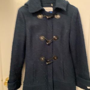 Calvin Klein dark green pea coat jacket small